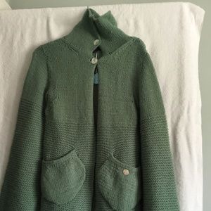 "Mon Petit Oiseau" Sage Green Sweater